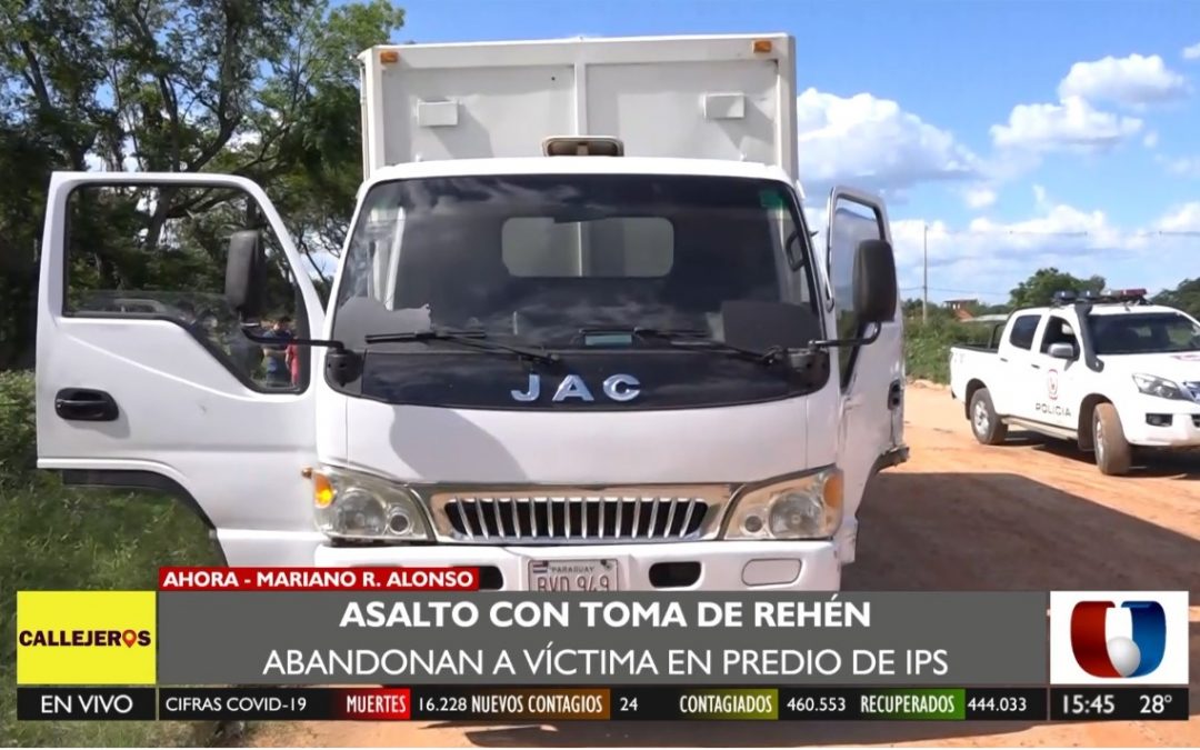 MRA: roban carga de productos electrónicos y toman de rehén a chofer