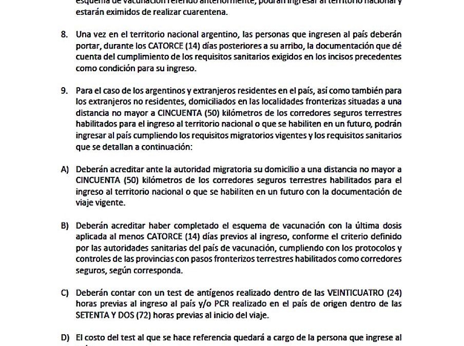 Viajes en bus a Argentina se reanudan este miércoles, anuncia Dinatran