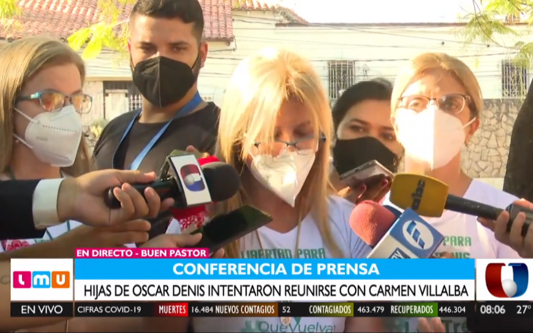 “Carmen Villalba no tiene interés en hablar con nosotras”, declaró hija de Óscar Denis
