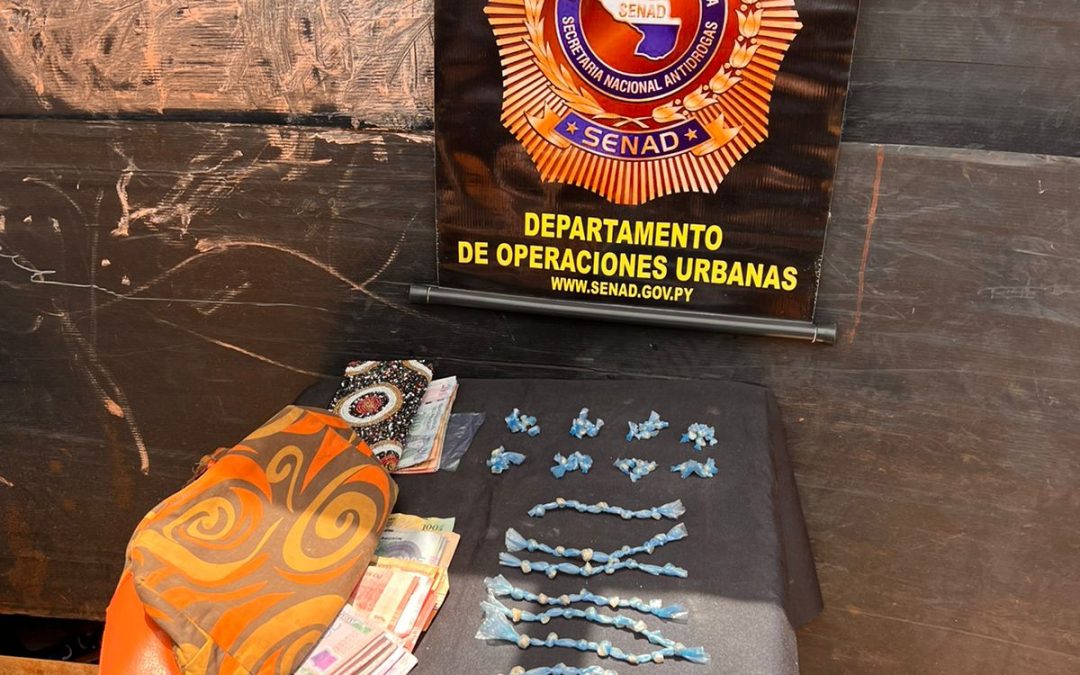 Detienen a una pareja con 88 dosis de crack en Luque