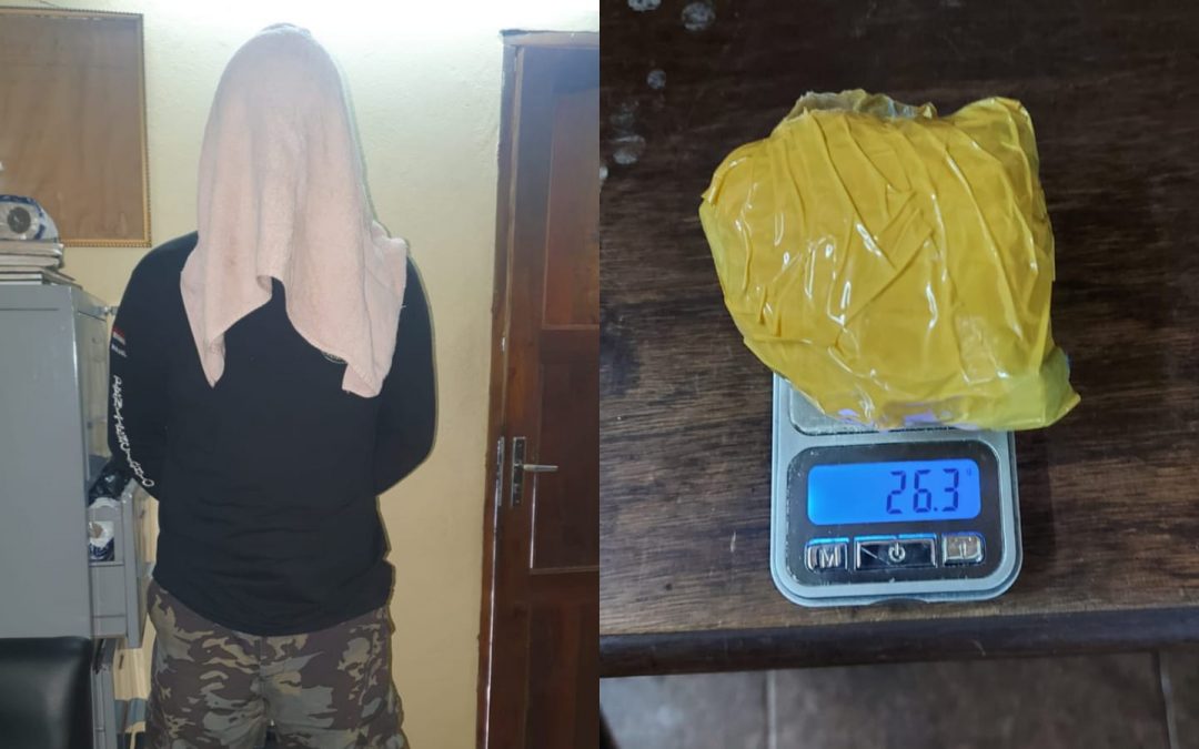 Detienen a guardiacárcel que intentó meter cocaína a penal de CDE