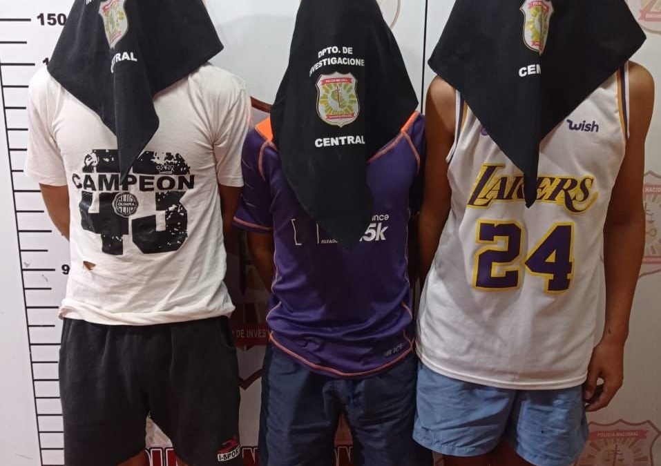 Tres detenidos por crimen de delivery en Luque