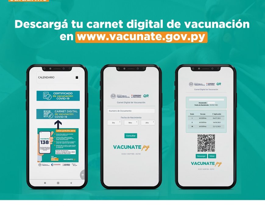 Conocé cómo podes acceder al carnet digital de vacunación contra el Covid-19
