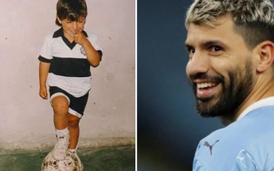 El ‘Kun’ Agüero recordó su pasado con la piel del Decano