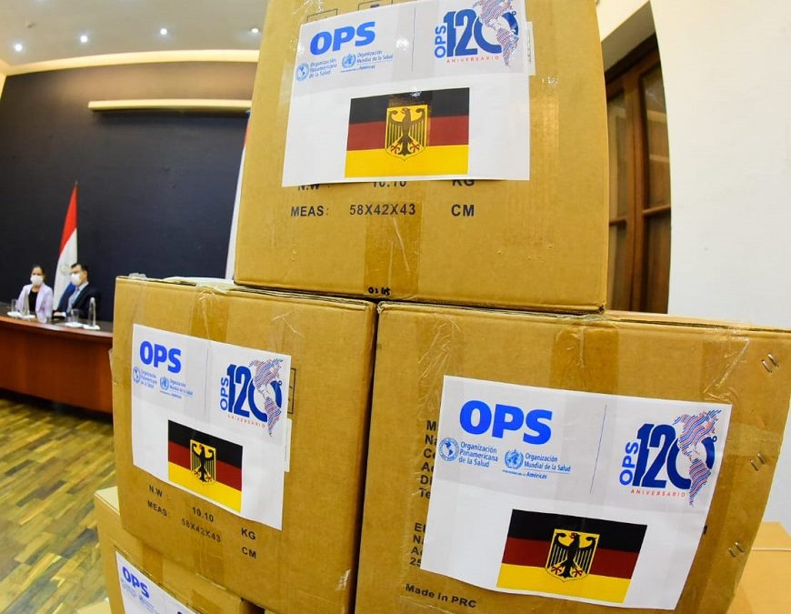 Alemania dona casi 500 mil tapabocas a nuestro país