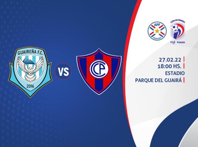 Atractivo duelo en Villarrica: Cerro Porteño visita a Guaireña