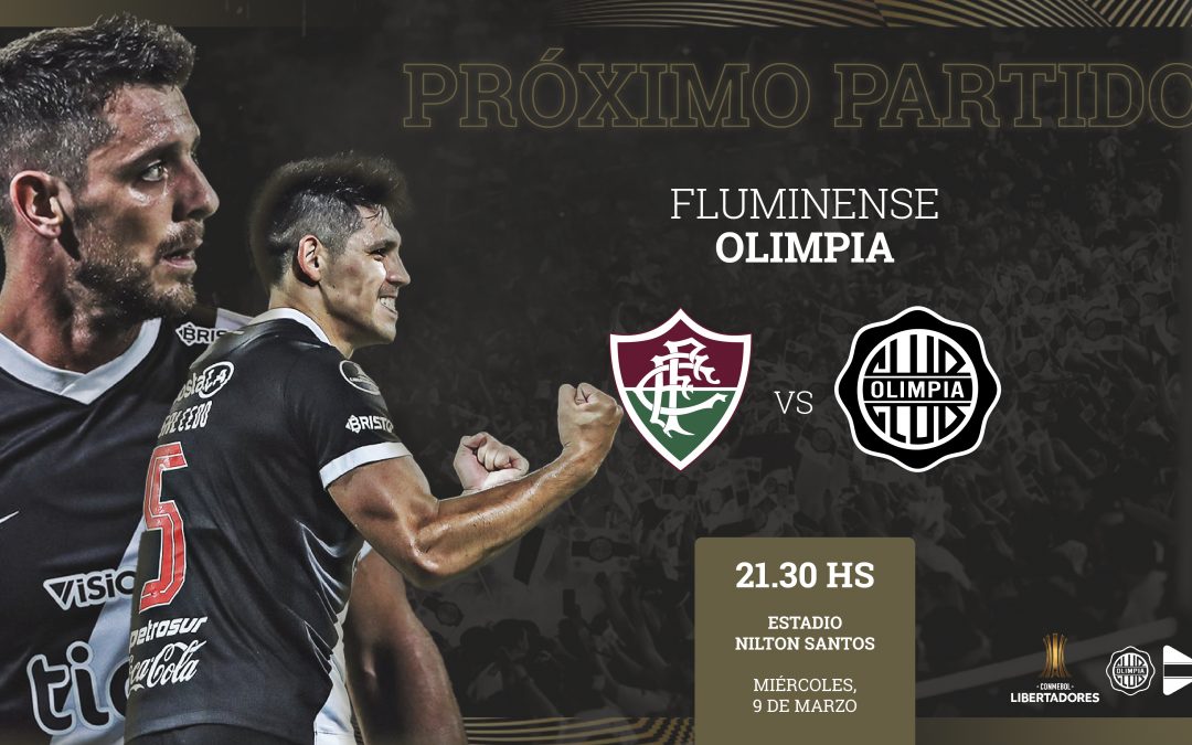 Encuentro de grandes: Olimpia visita a Fluminense por la Fase 3