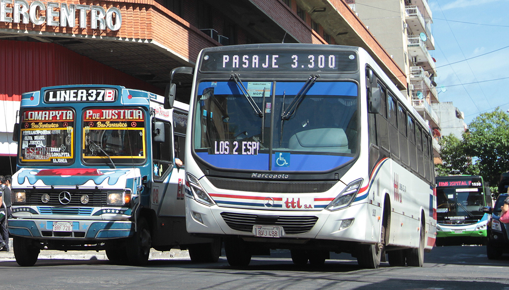 Precio del pasaje aumenta G. 500 para buses internos de Asunción
