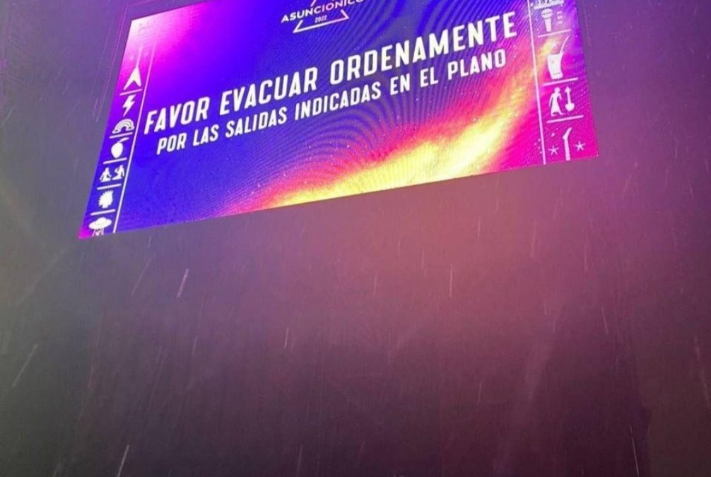 Tras fuerte temporal, suspenden el festival Asunciónico