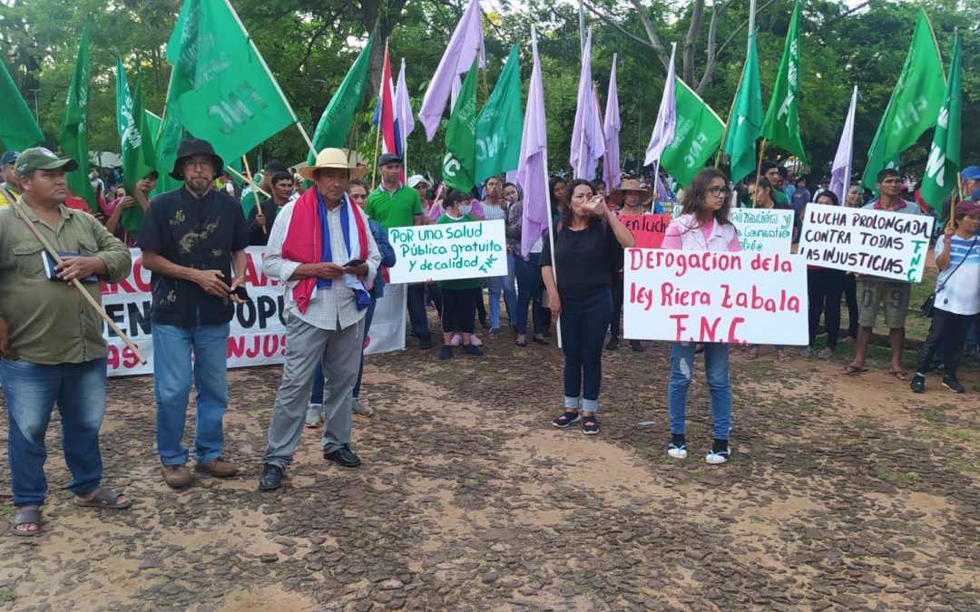 Inicia la vigésimo octava marcha campesina en Asunción