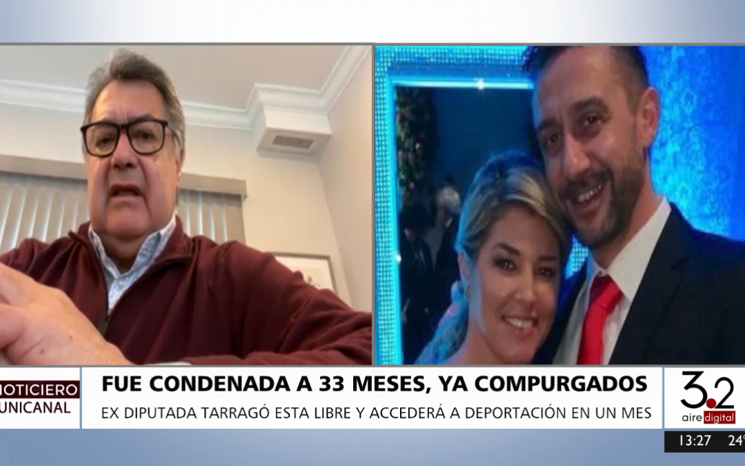 Exdiputada Tarragó compurgó su pena y saldría de Estados Unidos en un mes