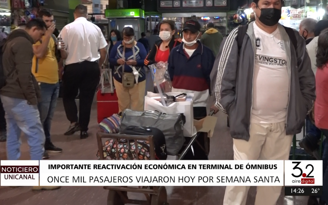 Semana Santa: más de 11 mil personas viajaron hoy al interior del país