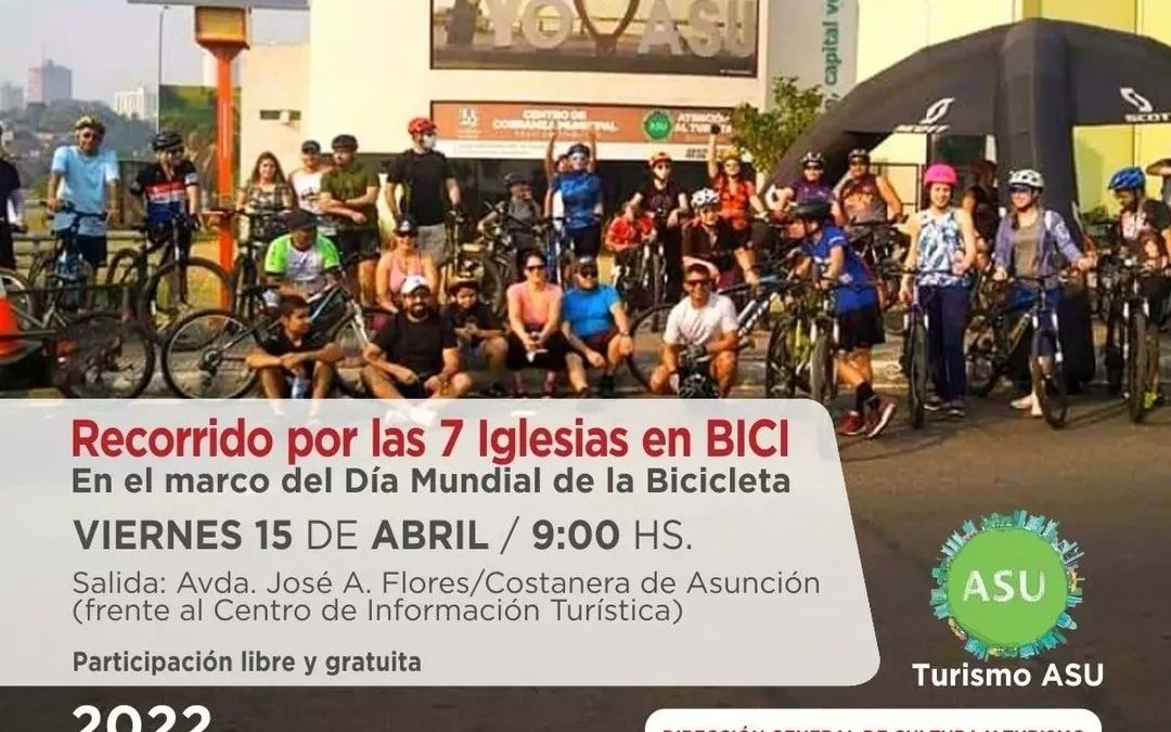 Invitan a recorrer ‘bicicleteando’, las 7 iglesias más icónicas de Asunción