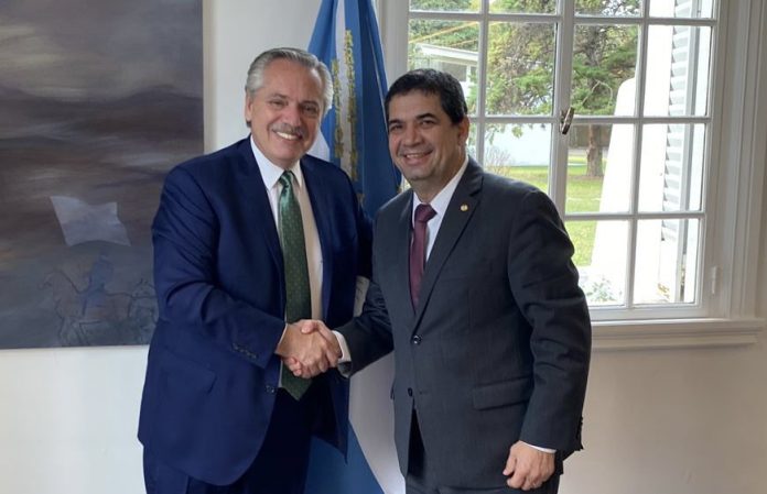 Hugo Velázquez se reunió con Alberto Fernández este lunes