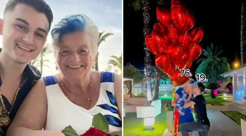 Joven de 19 años le propuso matrimonio a su novia de 76 y causa furor en TikTok
