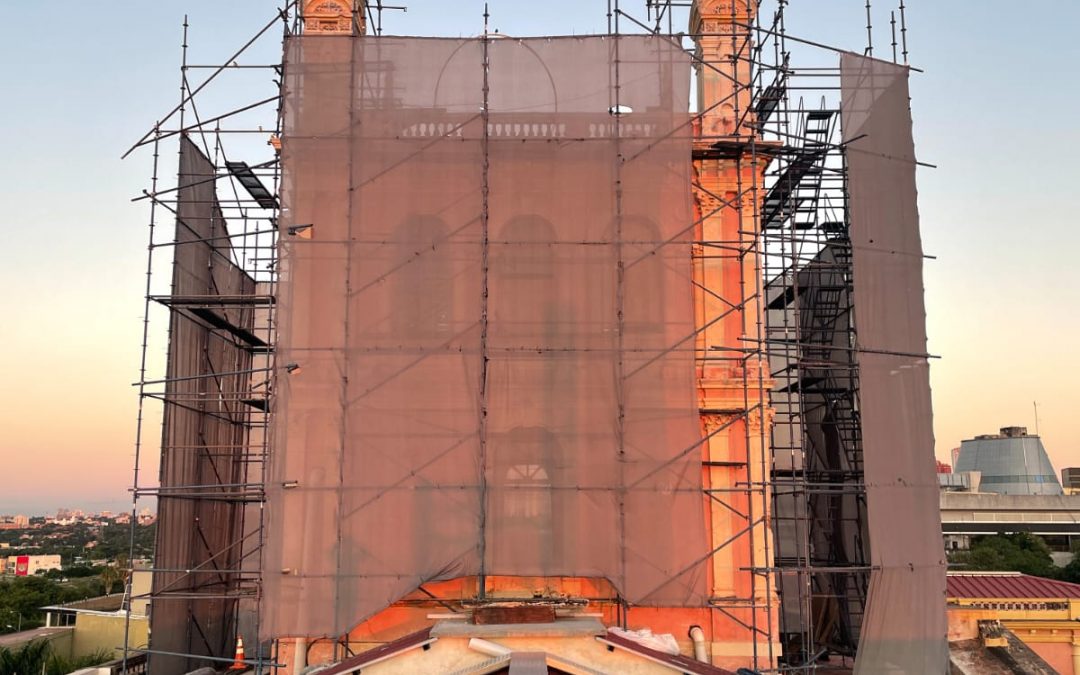 Obras de restauración del Palacio de Gobierno presentan 60% de avance