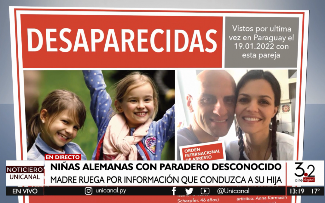 Piden ayuda para localizar a dos niñas alemanas desaparecidas en Paraguay