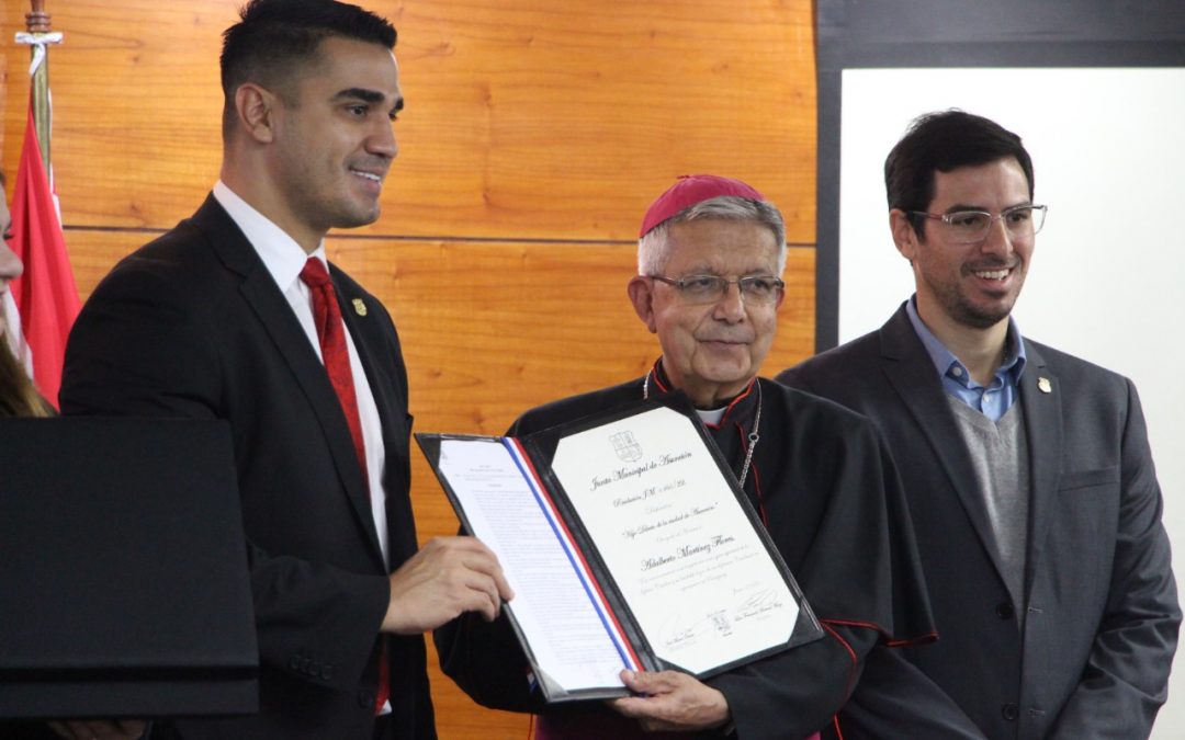 Nombran a Monseñor Adalberto Martínez como “Hijo dilecto de Asunción”