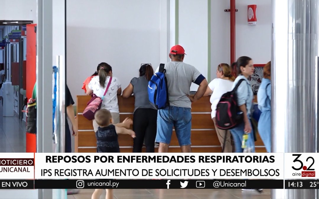 IPS: aumentan pedidos de reposo por enfermedades respiratorias