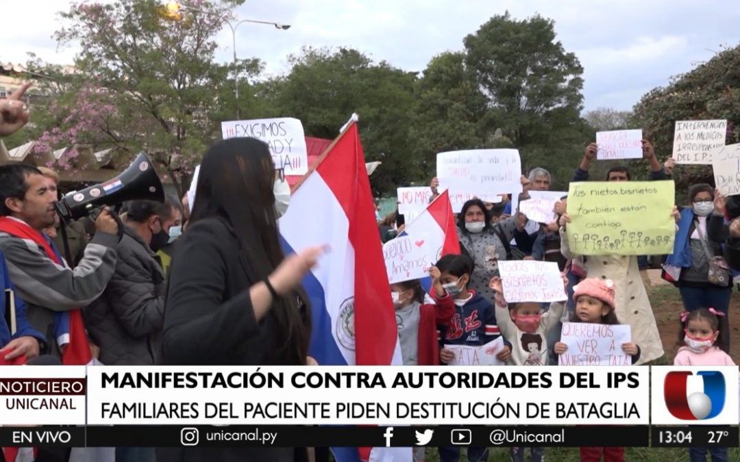 Familiares de don Ramón Samudio exigen destitución de Bataglia del IPS
