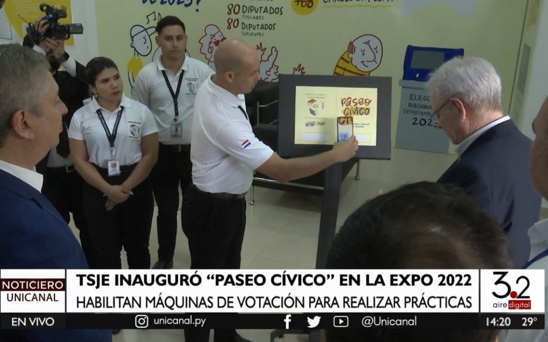 “Paseo Cívico”: habilitan máquinas de votación en la Expo para realizar prácticas