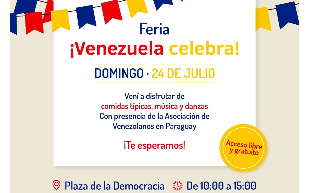 Invitan hoy a feria “Venezuela celebra” en la Plaza de la Democracia
