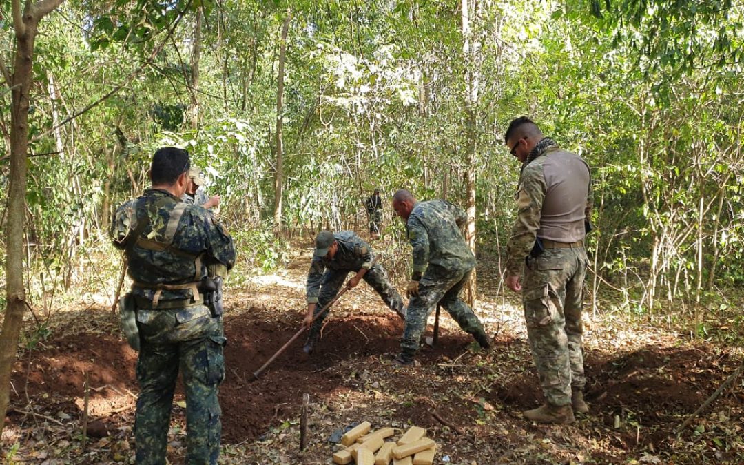 Senad detectó importante carga de marihuana en Amambay