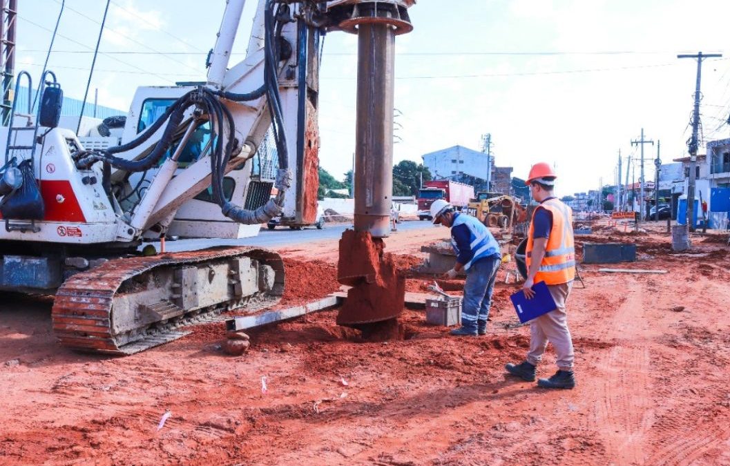 Túnel de Tres Bocas: concluyó la construcción de los 2.176 pilotes