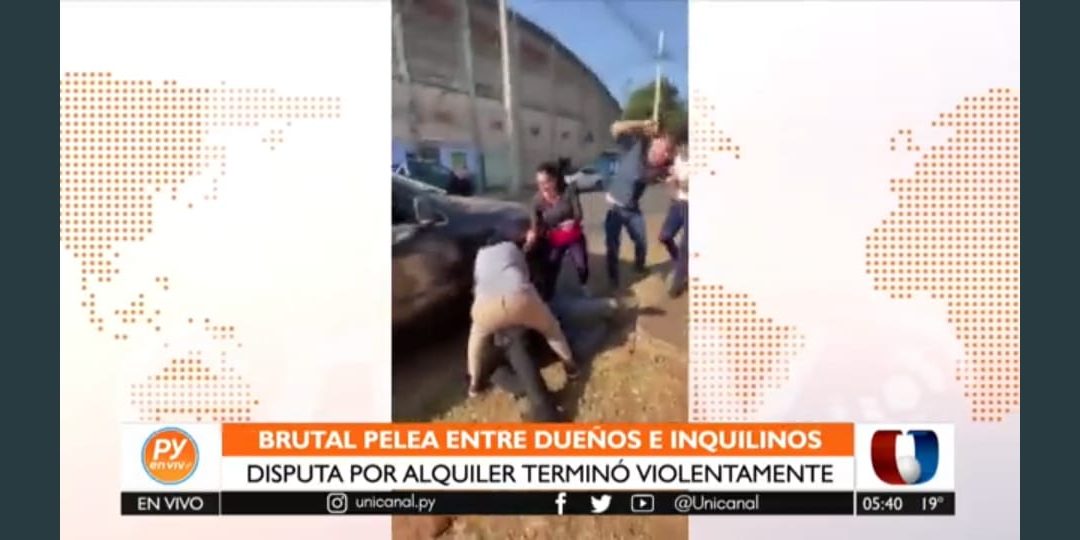 Supuesta deuda por alquiler generó brutal pelea en Luque