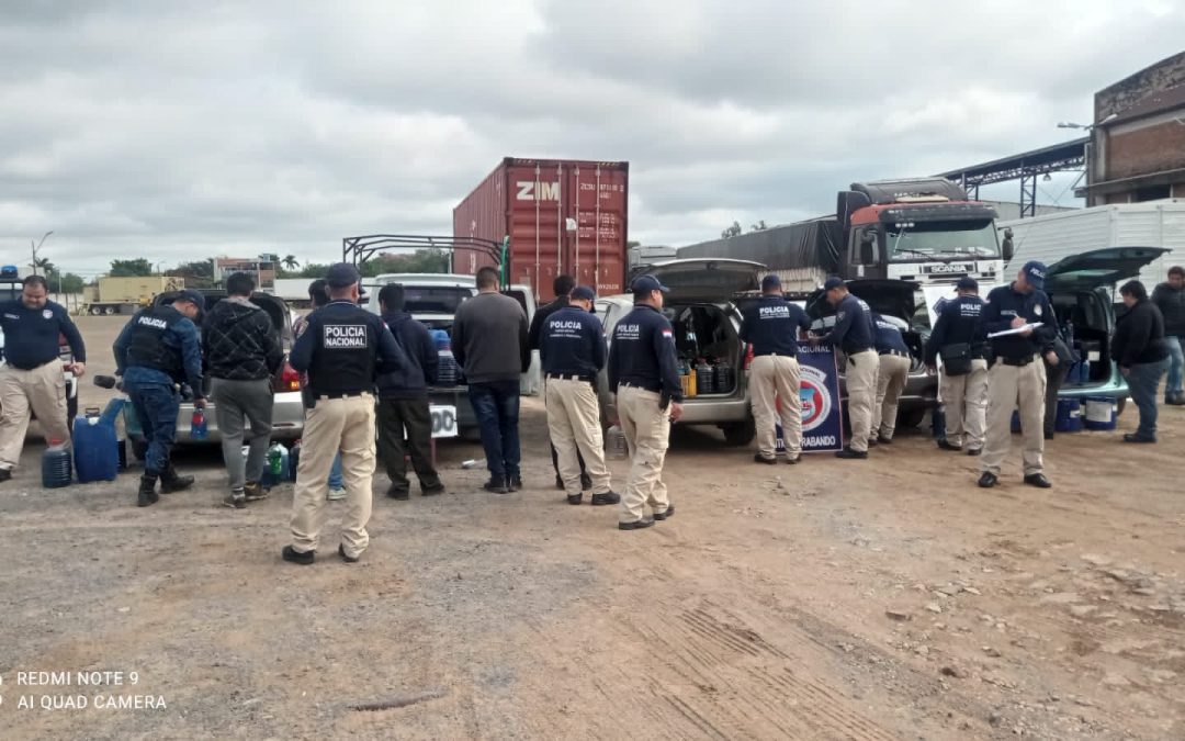 Piquete Cue: incautan 5.000 litros de combustible de contrabando