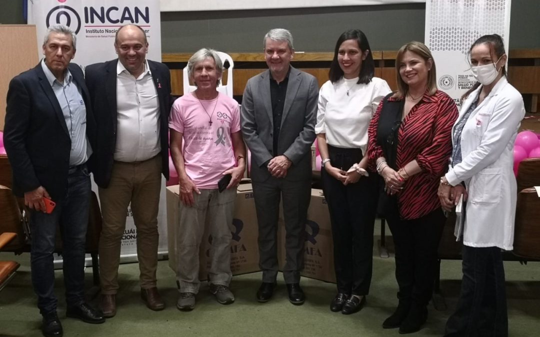 Incan recibió donación de 1.500 ampollas de Mesna fabricadas por Quimfa