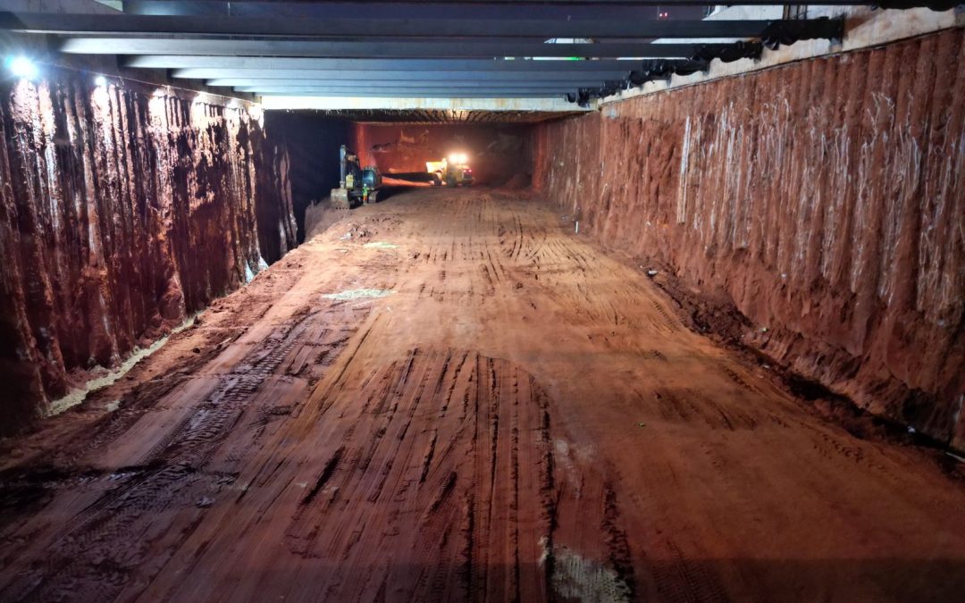 Avanza la excavación del túnel en Tres Bocas