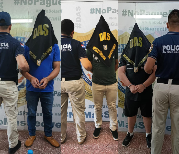 Caen dos civiles y un efectivo policial por el “secuestro extorsivo” de un supuesto estafador