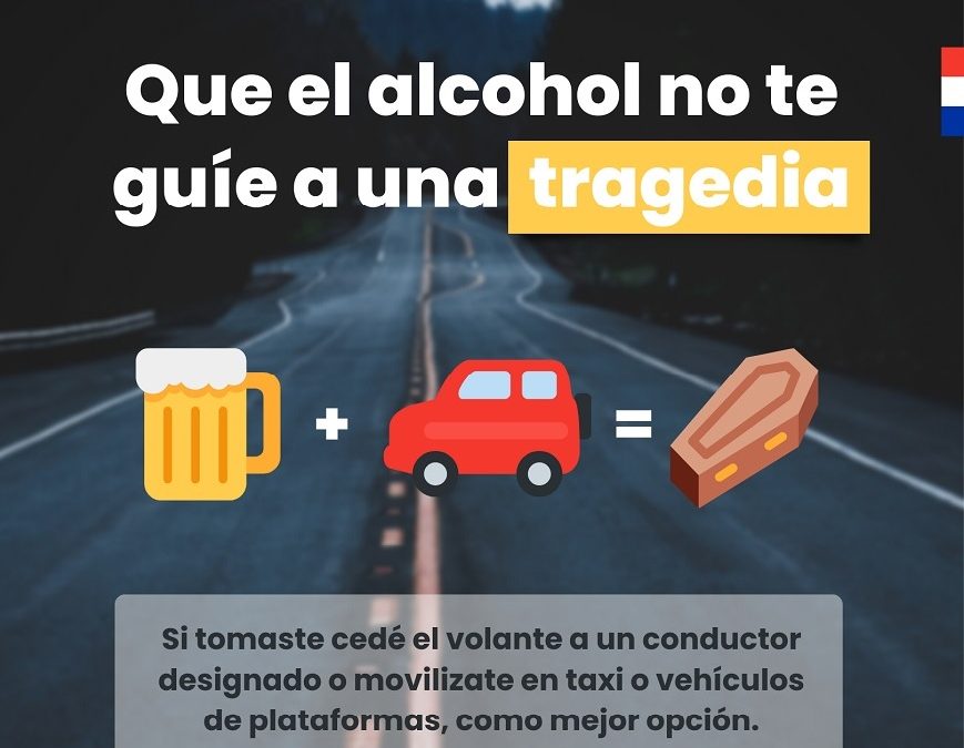 Operativo Año Nuevo: ¡Que el alcohol no te guie a una tragedia!