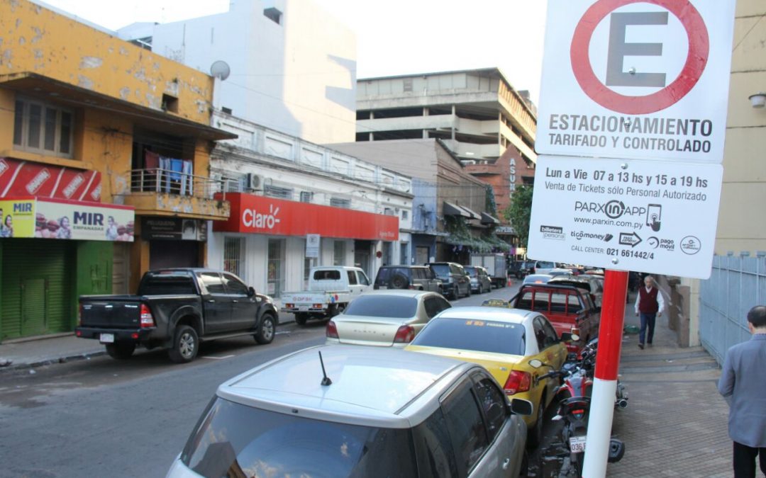 Estacionamiento tarifado será implementado en tres zonas de Asunción