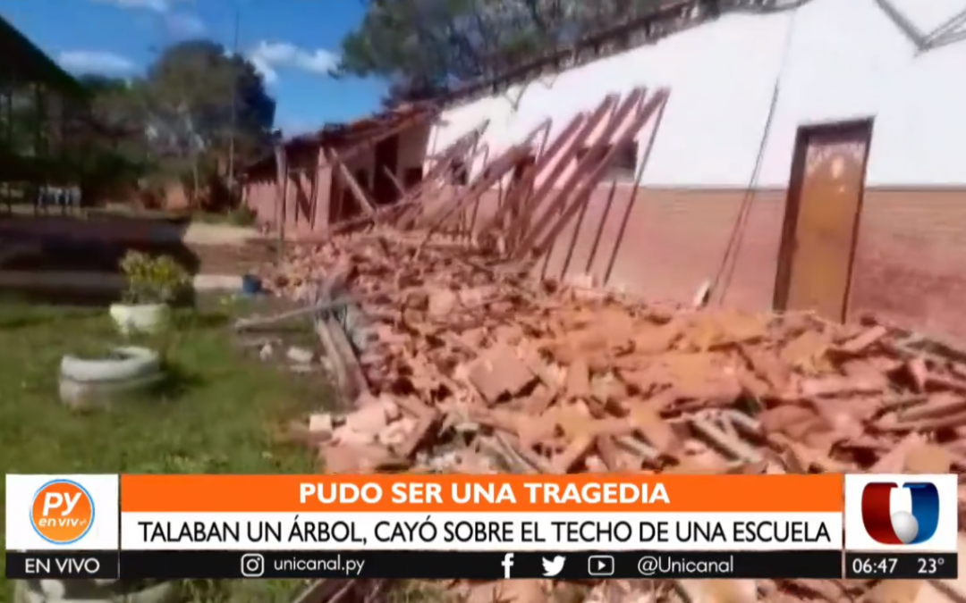 Caaguazú: techo de escuela cae y MEC afirma no tener recursos para repararlo