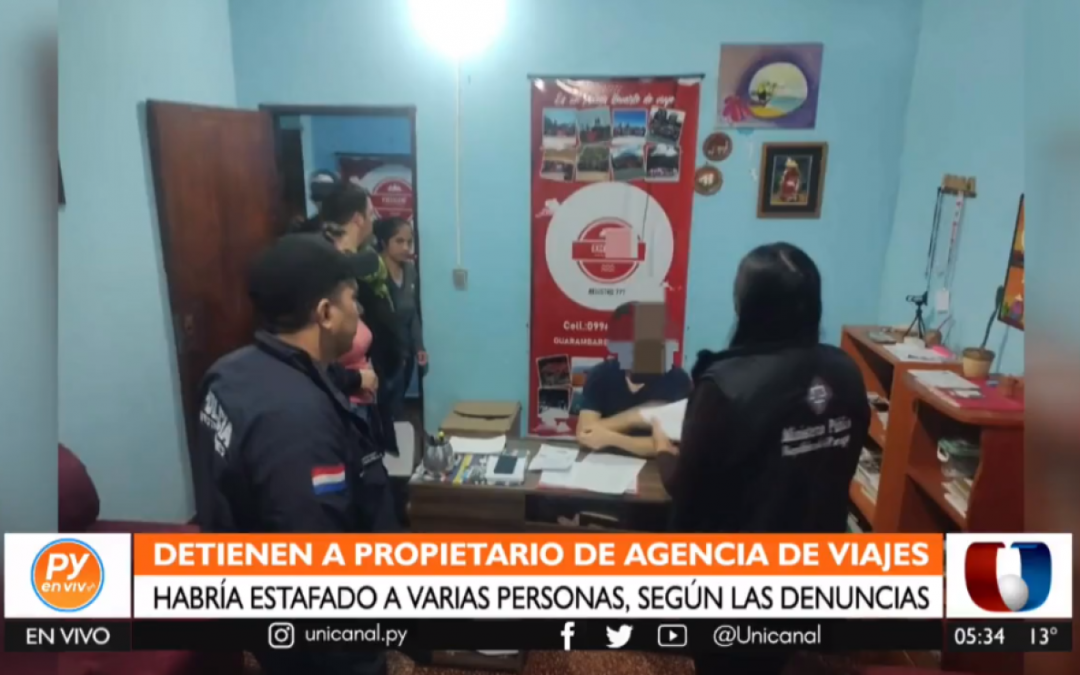 Detienen a propietario de agencia de viajes denunciado por estafa en Guarambaré