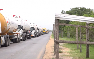 Reportan liberación de cuatro camiones con cargamento de gas retenidos en Argentina