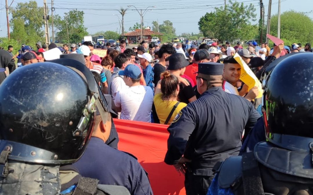 Manifestación de comerciantes en Puente Remanso: Reportan varios incidentes