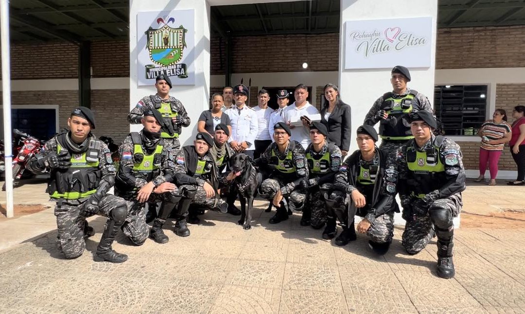 Villa Elisa: inauguran base del Grupo Lince y rinden homenaje a agente fallecido