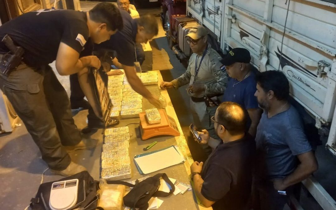 Senad incauta carga de cocaína procedente de Bolivia