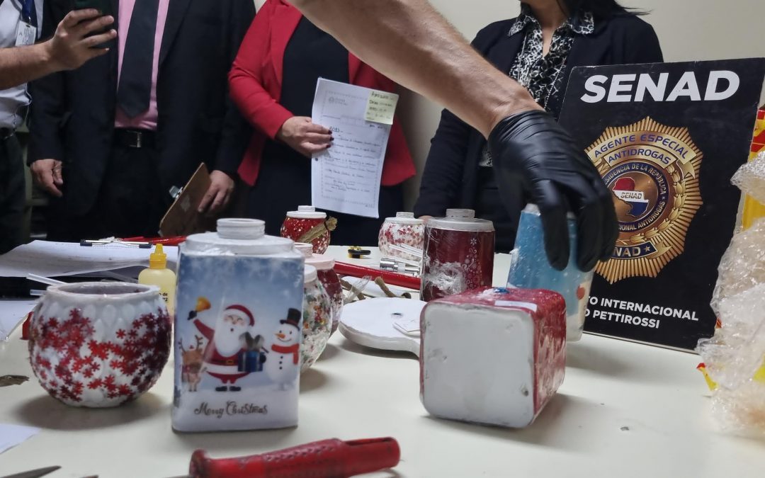 Detectan cocaína en regalos navideños que tenían como destino Francia