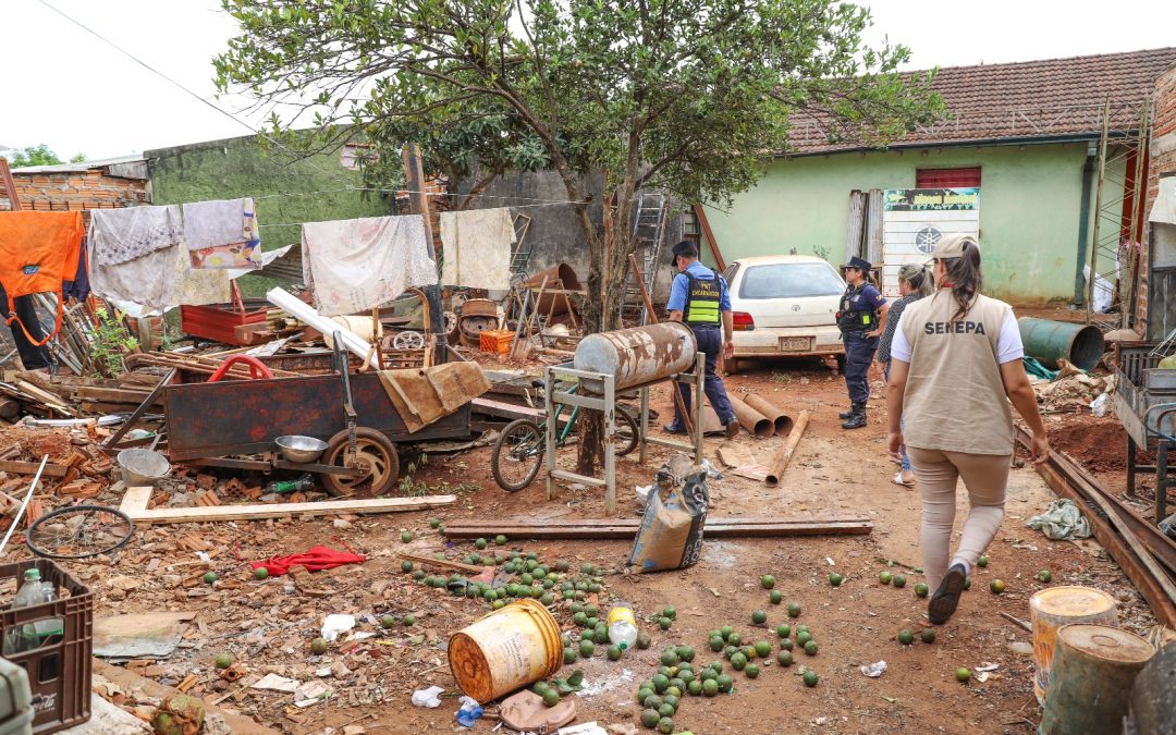 Minga ambiental en Paraguarí: SENEPA visitó las casas para combatir criaderos de mosquitos
