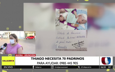 Thiago necesita 70 padrinos: pide ayuda para recuperarse de la hidrocefalia congénita