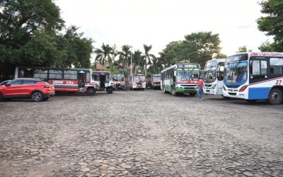 Asunción: inauguran parada única de buses y prevén compra de 100 colectivos