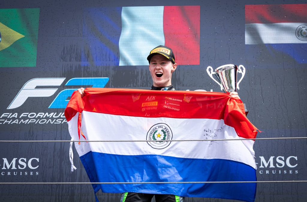 ¡Orgullo nacional! El paraguayo Joshua Duerksen logró su primer podio en Fórmula 2