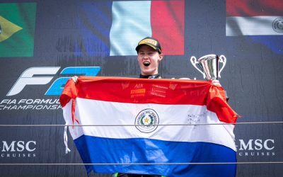 ¡Orgullo nacional! El paraguayo Joshua Duerksen logró su primer podio en Fórmula 2