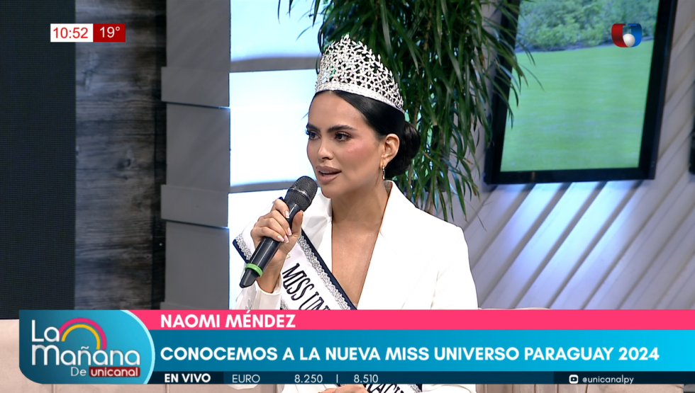 Naomi Méndez, Miss Universo Paraguay 2024, en exclusiva en 'La Mañana ...