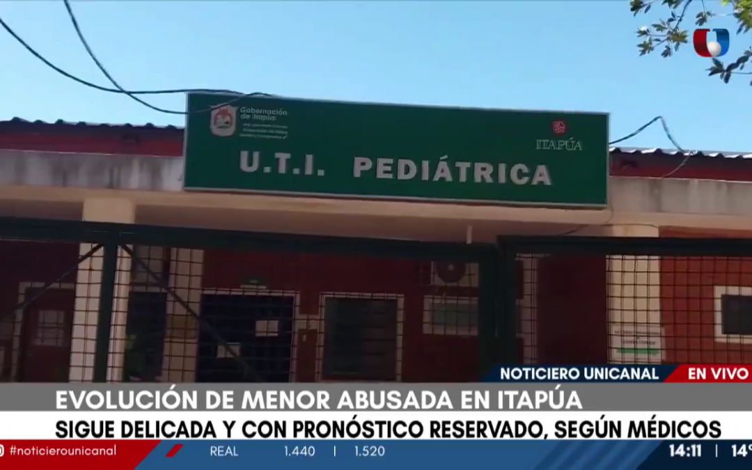 Abuso de menor en Itapúa: niña sigue delicada con pronóstico reservado, según médicos