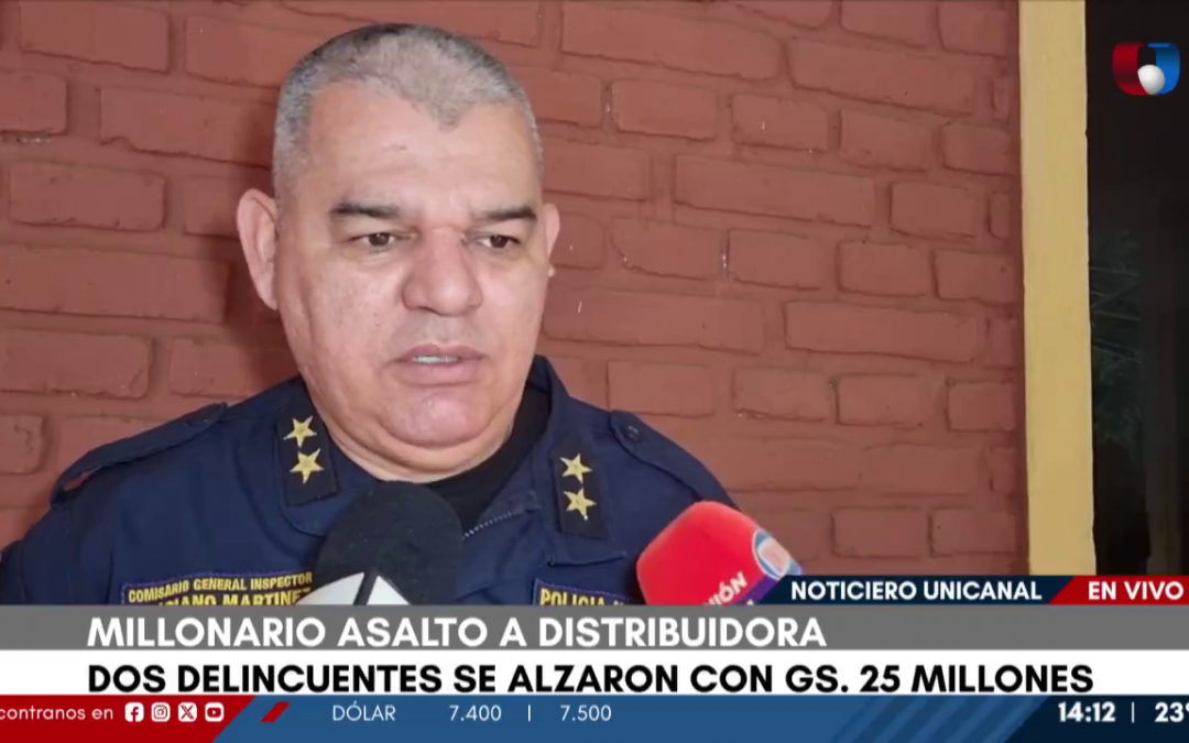 Alto Paraná: Delincuentes se alzan con G. 25 millones tras asalto a distribuidora